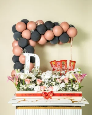 The Signature Balloon Flower Hamper
